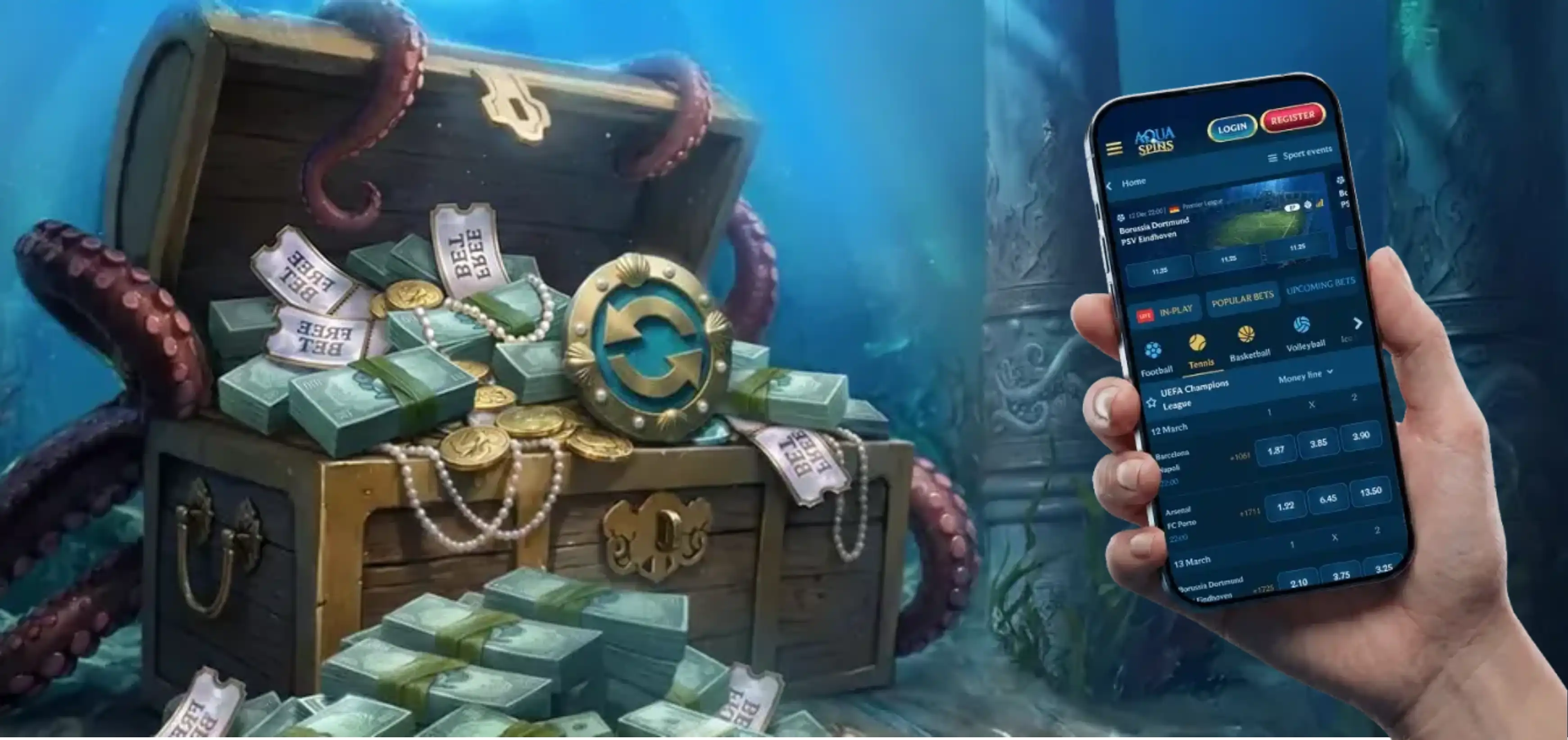 AquaSpins Casino App Screenshot